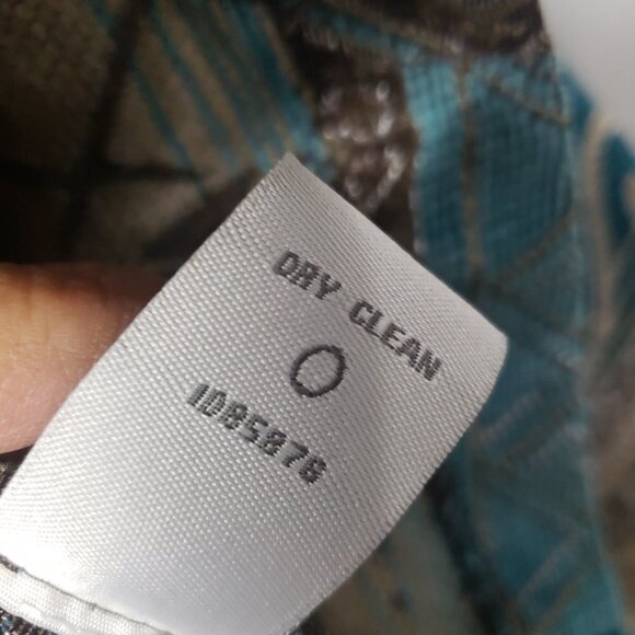 Dressbarn Jacket Blue Brown Embroidered Tapestry Patchwork Artsy Retro M - Picture 12 of 13